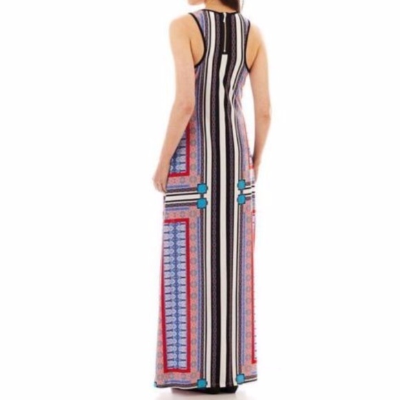 Bisou Bisou Sleeveless Scoopneck Maxi Dress Size 6 New - Picture 2 of 2